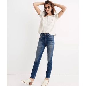 NWT Madewell Rivit & Thread Rigid Skinny Jeans Step Waist Edition Size 26